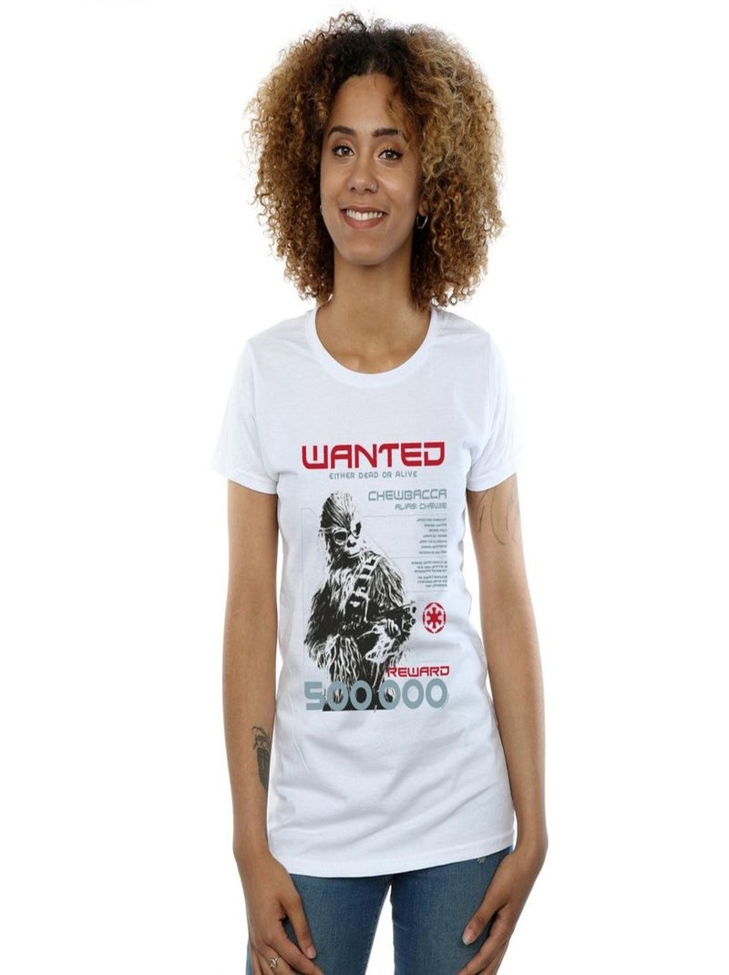 Star Wars - T-shirt WANTED Blanc - Kiabi