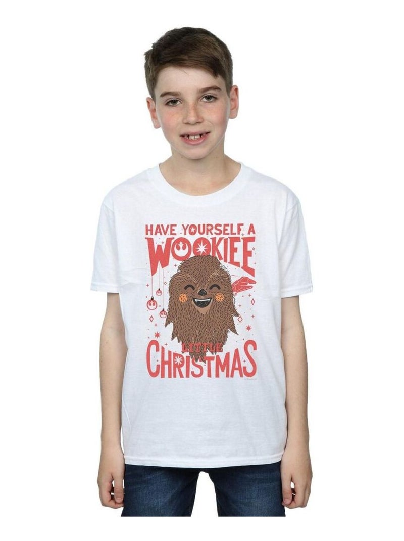 Star Wars - T-shirt WOOKIEE LITTLE Blanc - Kiabi