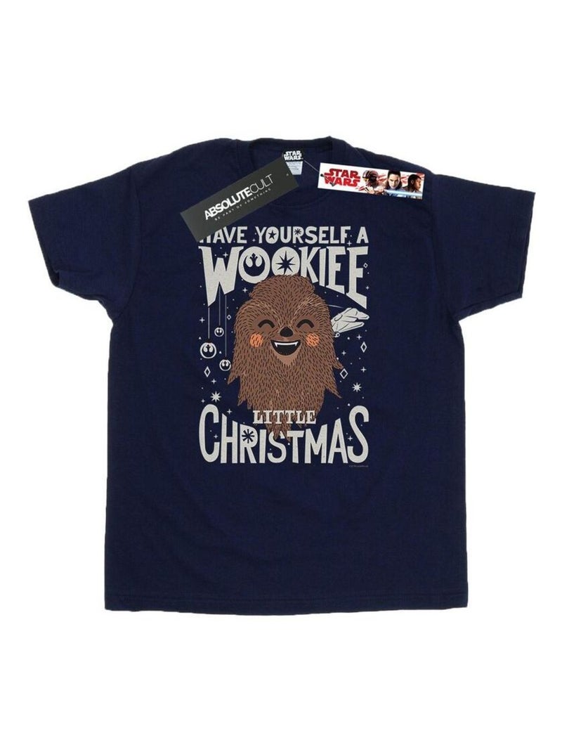 Star Wars - T-shirt WOOKIEE LITTLE Bleu marine - Kiabi