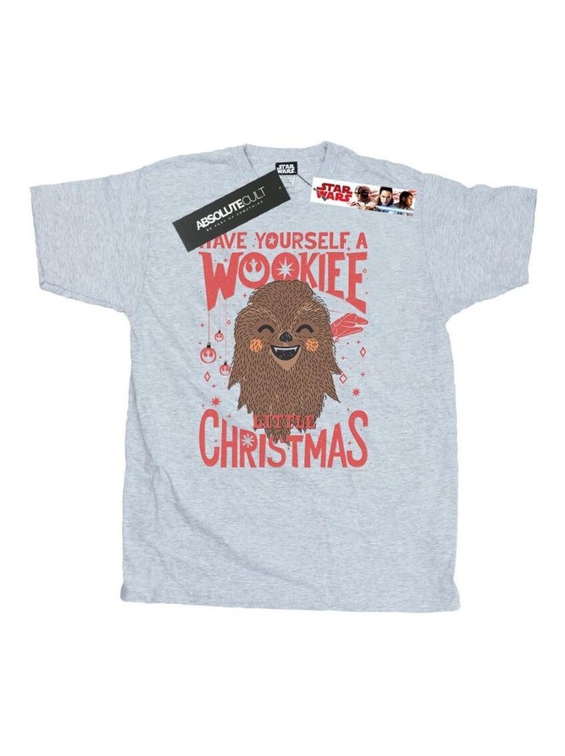 Star Wars - T-shirt WOOKIEE LITTLE Gris chiné - Kiabi
