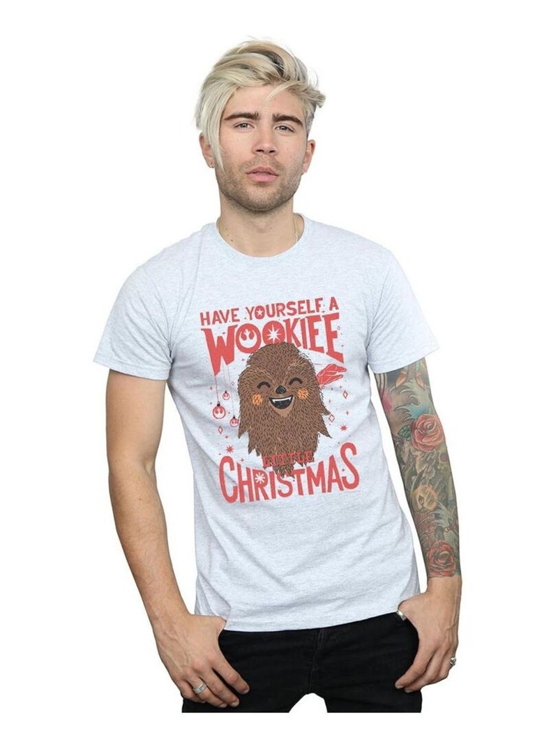 Star Wars - T-shirt WOOKIEE LITTLE Gris chiné - Kiabi