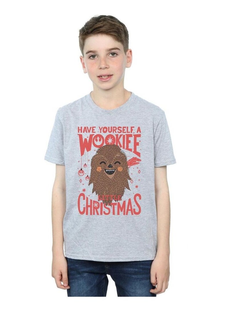 Star Wars - T-shirt WOOKIEE LITTLE Gris chiné - Kiabi