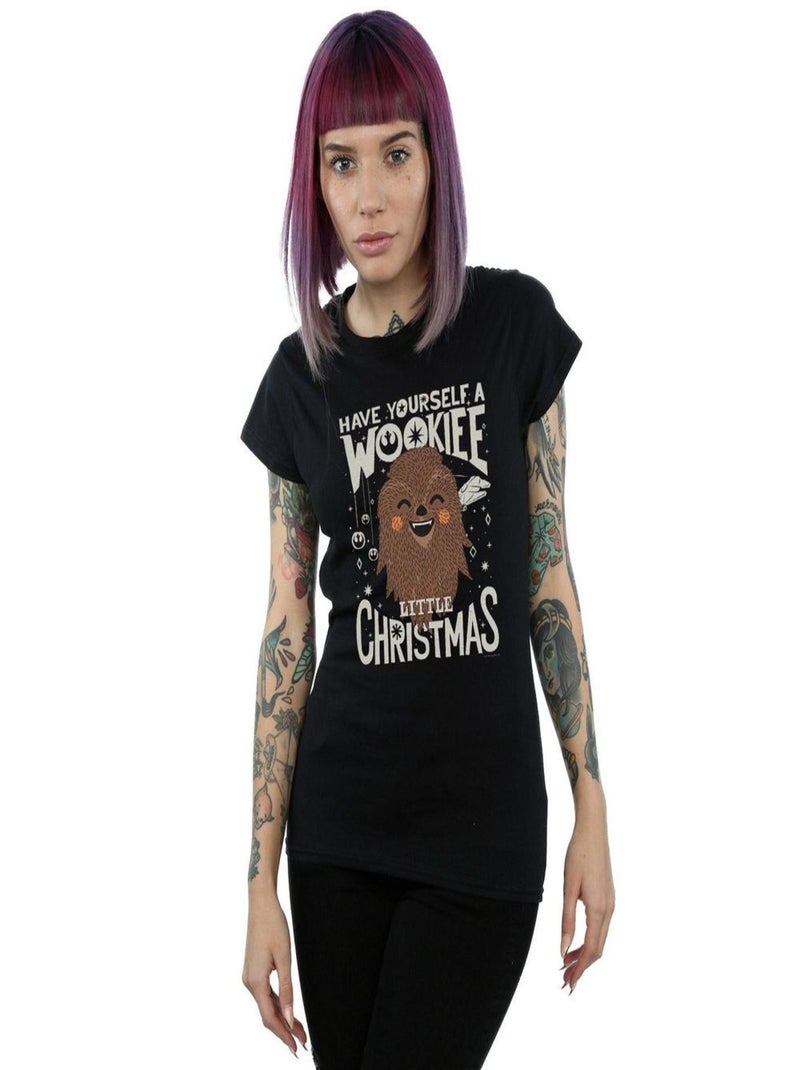 Star Wars - T-shirt WOOKIEE LITTLE Noir - Kiabi