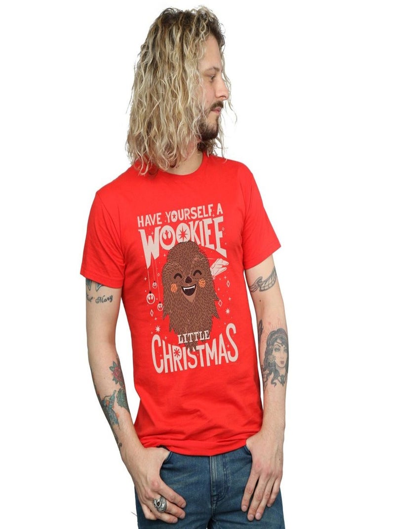 Star Wars - T-shirt WOOKIEE LITTLE Rouge - Kiabi