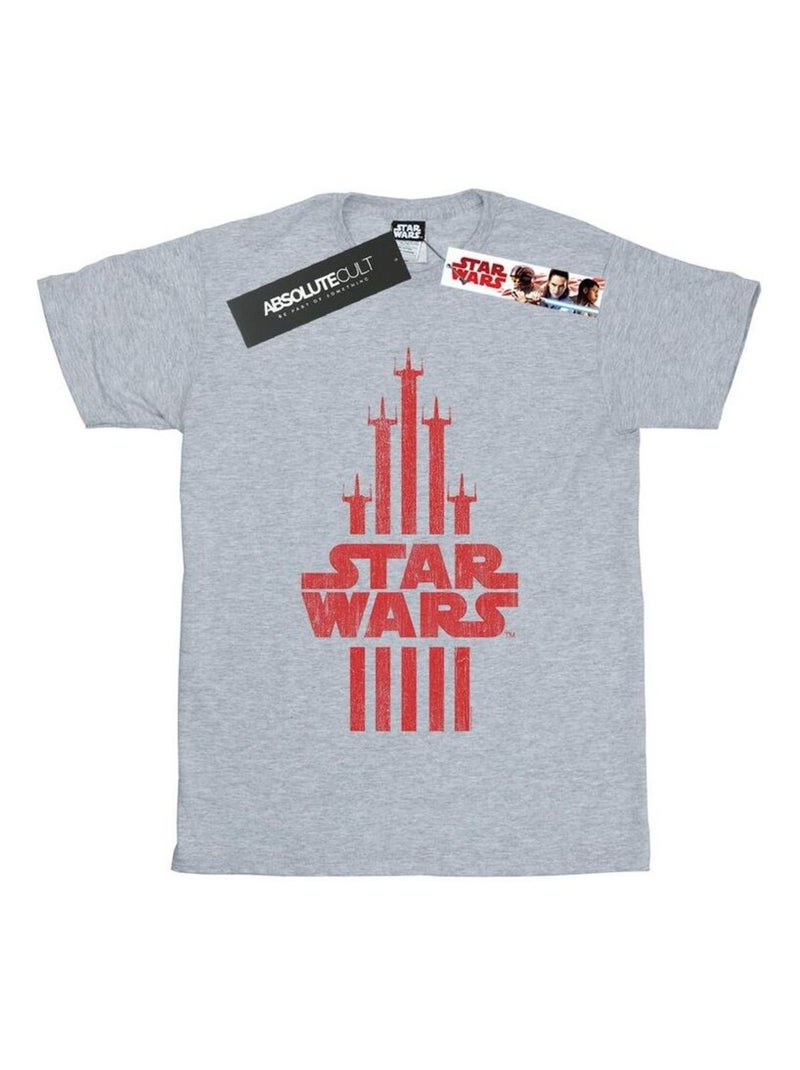 Star Wars - T-shirt X-WING ASSAULT Gris chiné - Kiabi