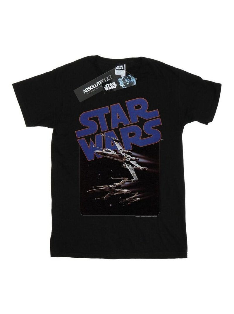 Star Wars - T-shirt X-WING FIGHTERS Noir - Kiabi
