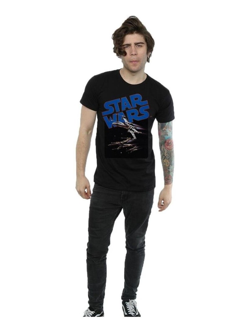 Star Wars - T-shirt X-WING FIGHTERS Noir - Kiabi