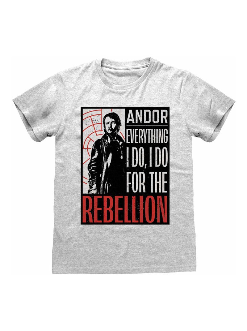 Star Wars: Andor - T-shirt EVERYTHING DO Gris chiné - Kiabi