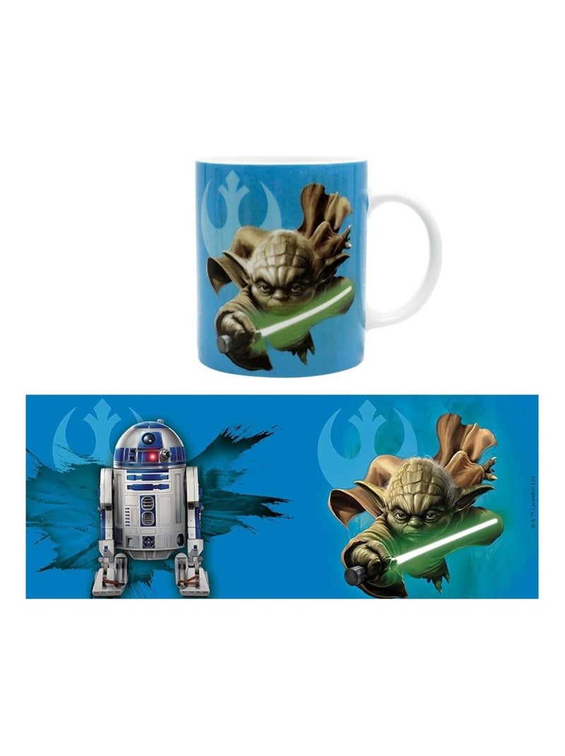 STAR WARS Mug céramique R2-D2 & Yoda Bleu - Kiabi