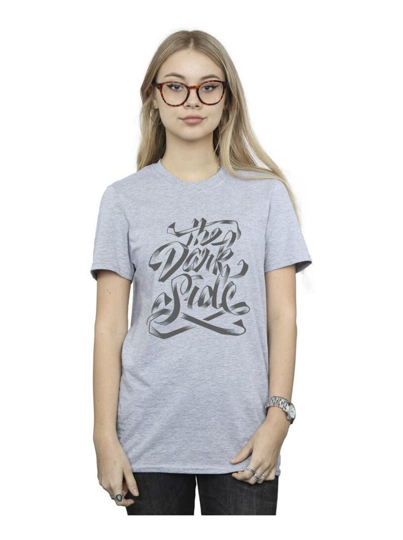 Star Wars: Obi-Wan Kenobi - T-shirt THE DARK SIDE Gris chiné - Kiabi