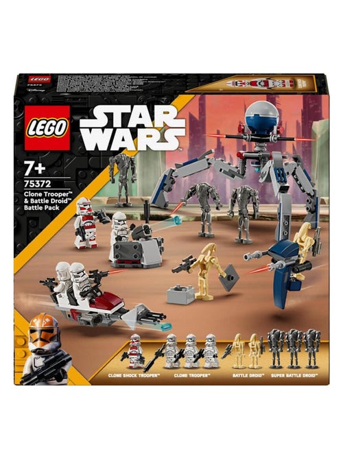 Star Wars Pack de combat des Clone Troopers™ et Droïdes de combat - Kiabi