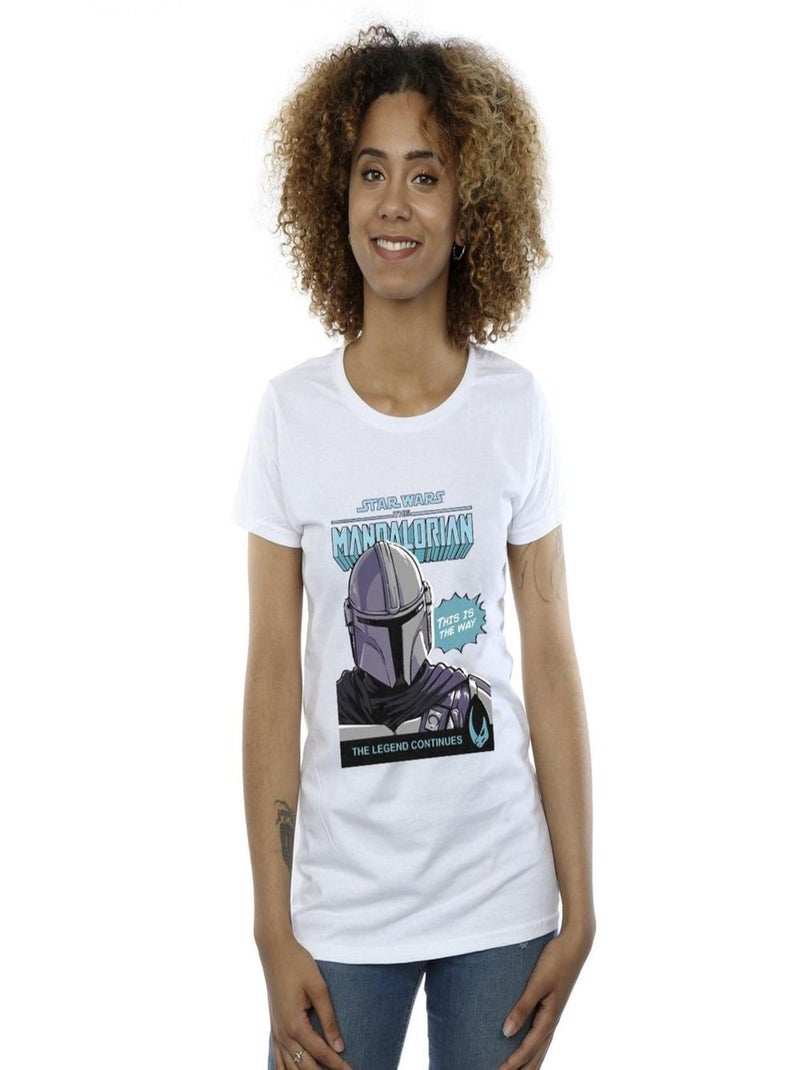 Star Wars The Mandalorian - T-shirt Blanc - Kiabi