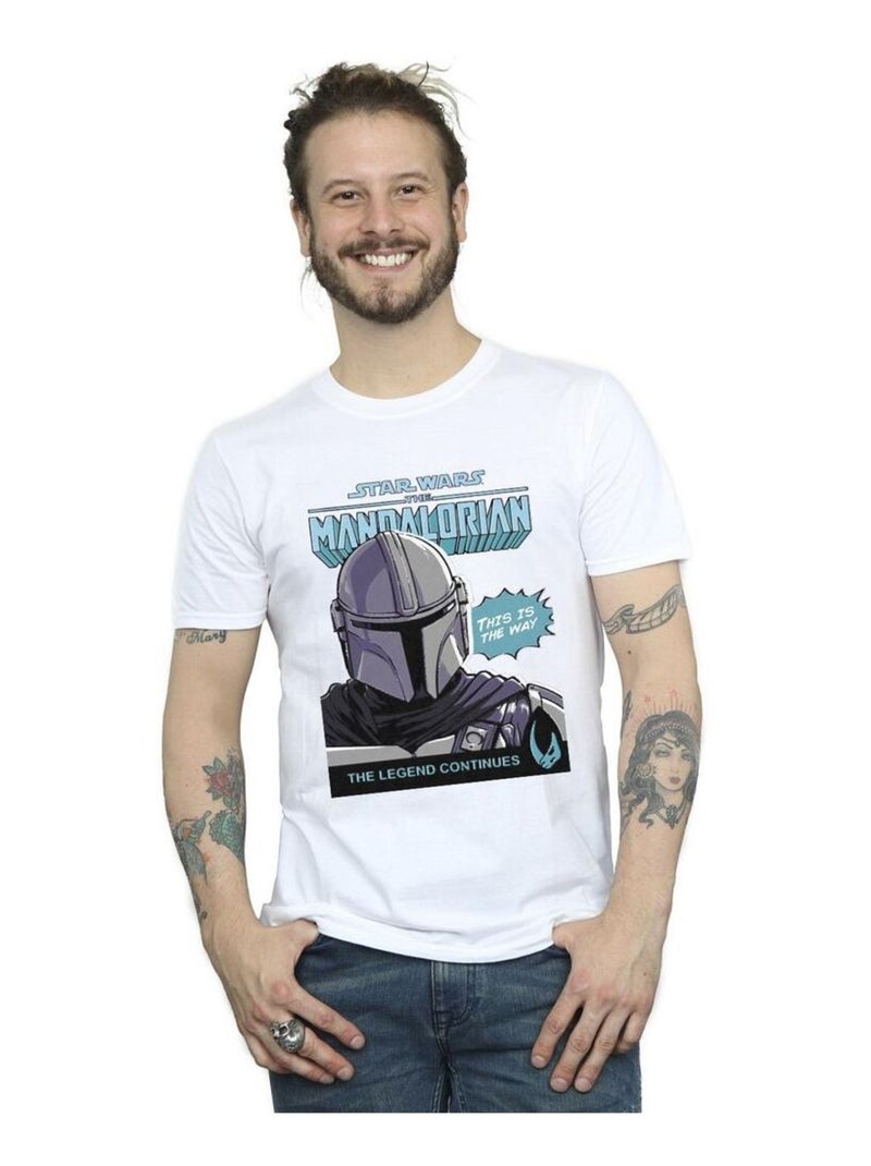 Star Wars The Mandalorian - T-shirt Blanc - Kiabi