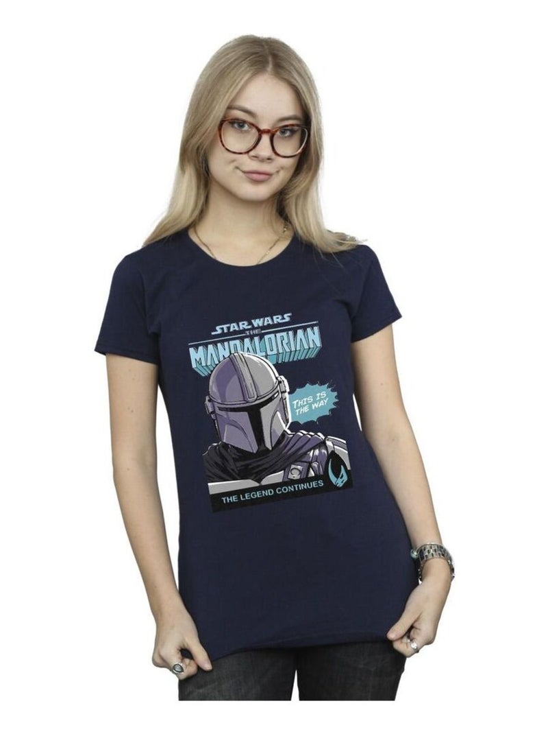 Star Wars The Mandalorian - T-shirt Bleu marine - Kiabi