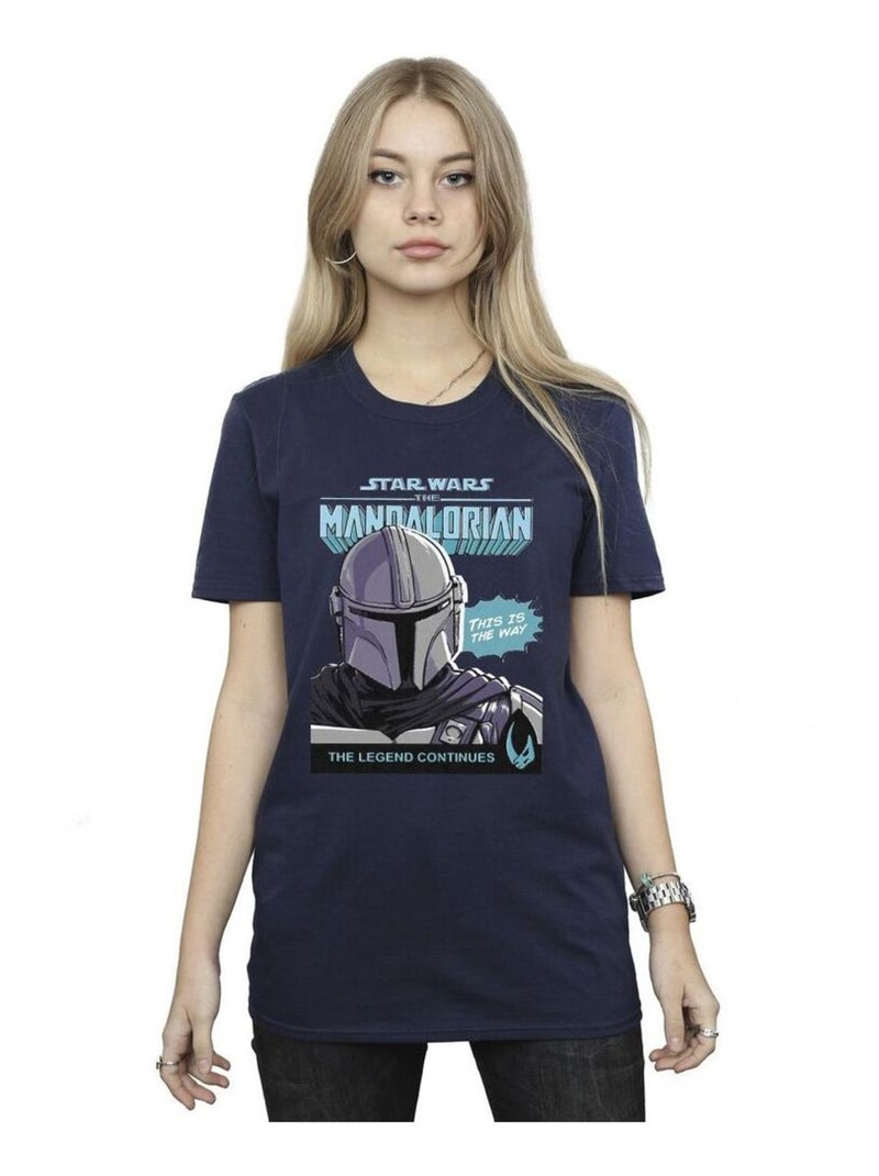 Star Wars The Mandalorian - T-shirt Bleu marine - Kiabi