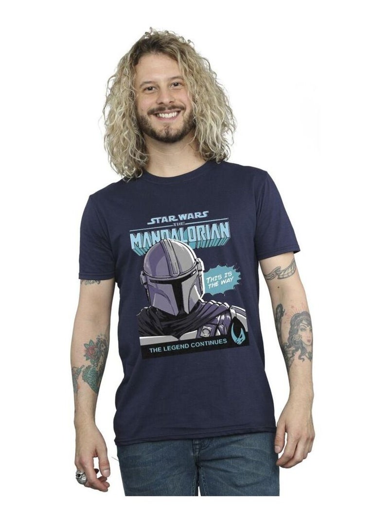 Star Wars The Mandalorian - T-shirt Bleu marine - Kiabi