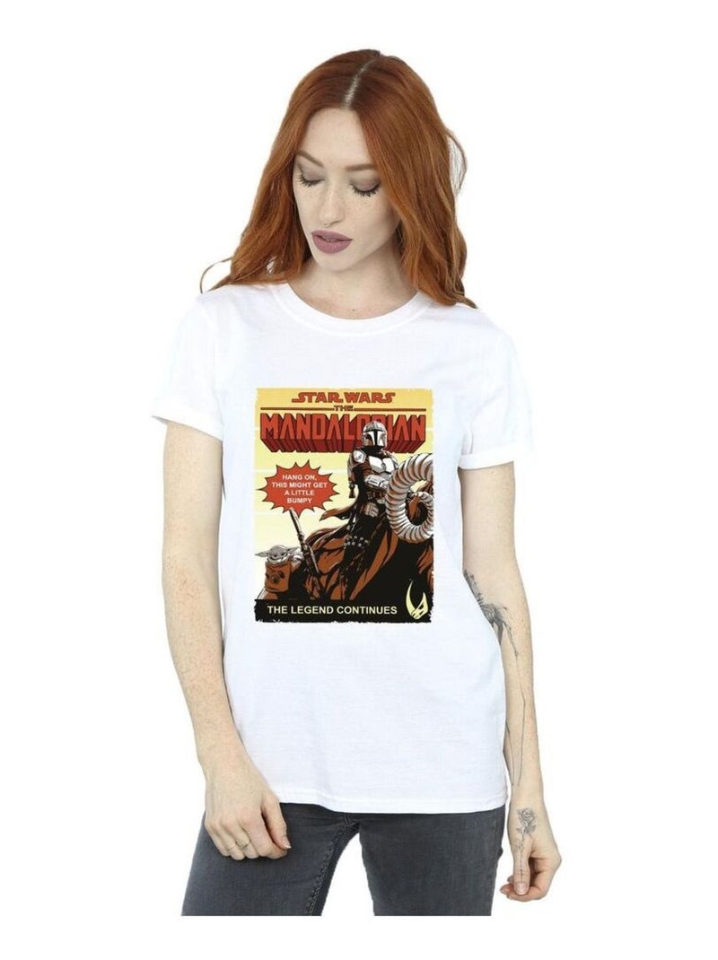 Star Wars The Mandalorian - T-shirt BUMPY RIDE Blanc - Kiabi