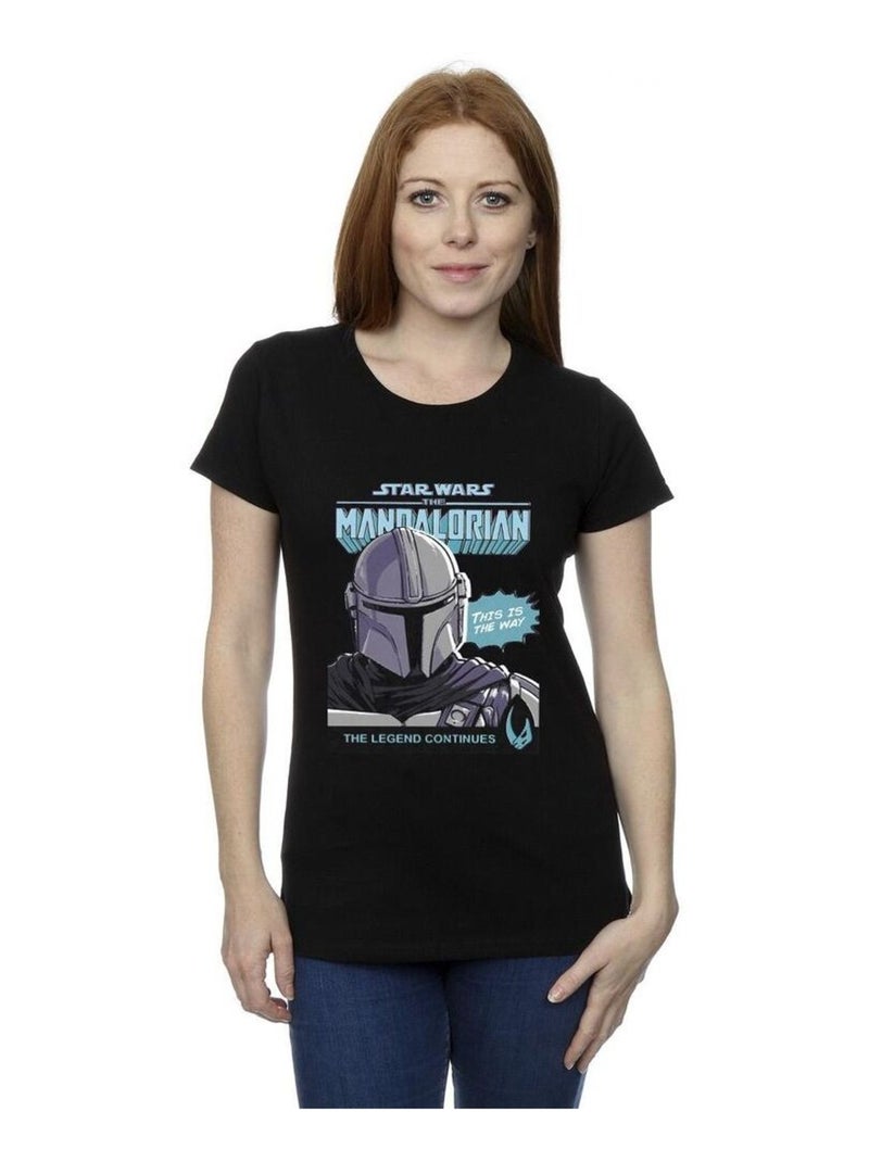 Star Wars The Mandalorian - T-shirt Noir - Kiabi