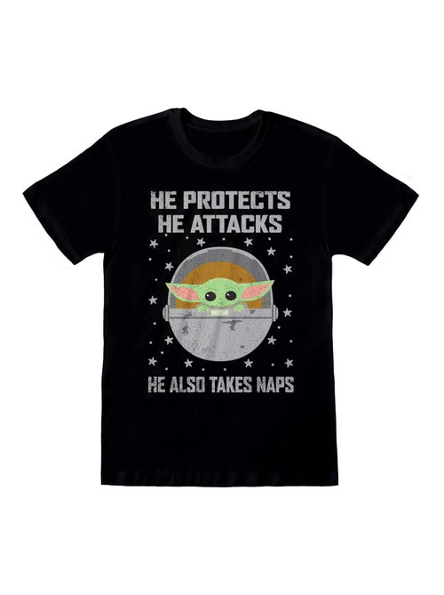 Star Wars: The Mandalorian - T-shirt PROTECTS AND ATTACKS - Kiabi
