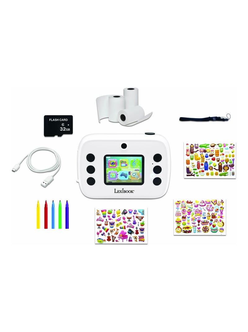 Starcam Print appareil photo numérique HD avec imprimante instantanée Blanc - Kiabi
