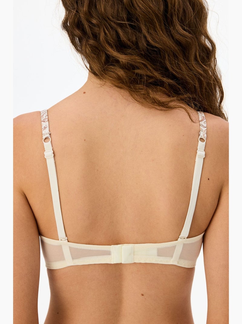 Stardoll soutien-gorge en dentelle, rembourré, push-up penti Crème - Kiabi