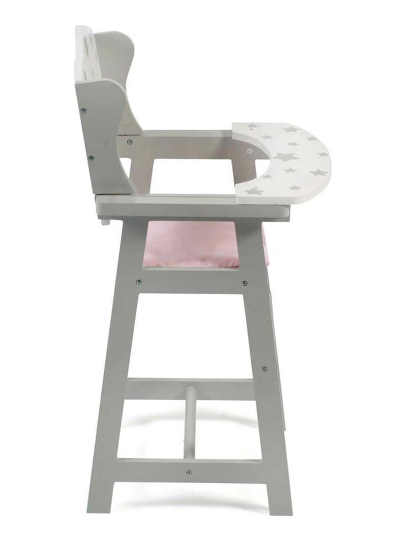 Stars - Chaise haute de poupée grise Gris - Kiabi
