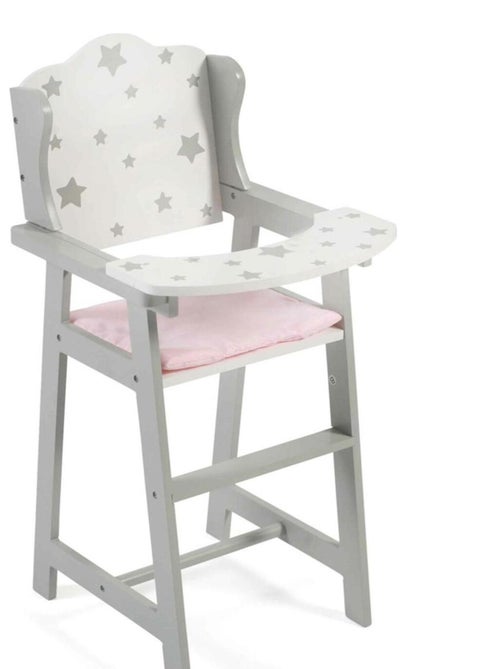Stars - Chaise haute de poupée grise - Kiabi