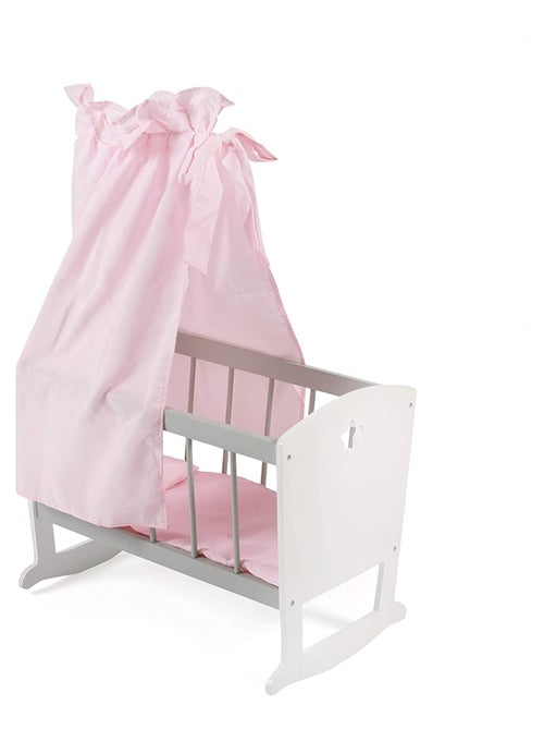 Stars - Lit pour poupée avec housse de couette et ciel Gris - Kiabi