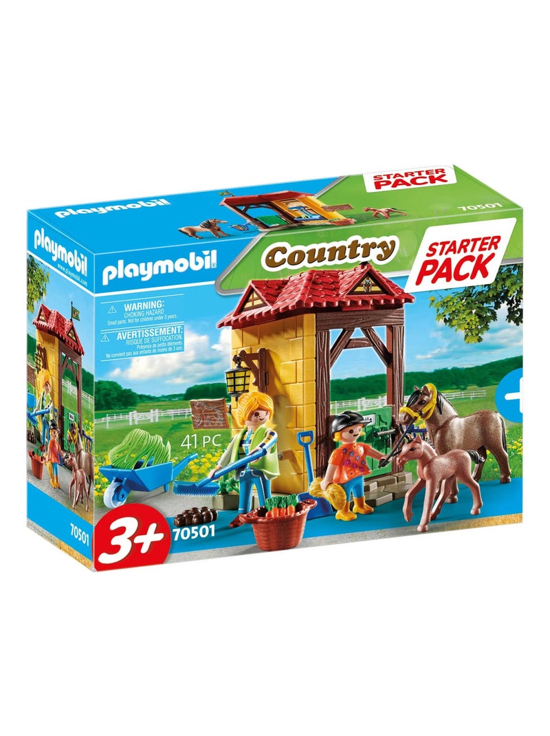 Starter Pack Box Et Poney - Playmobil Multicolore - Kiabi