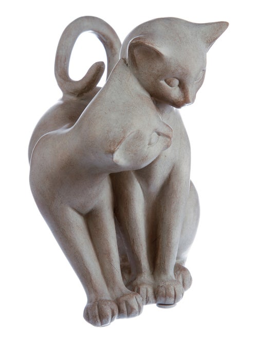 Statue de 2 chats enlacés en résine - Kiabi Statue de 2 chats enlacés en résine - Kiabi