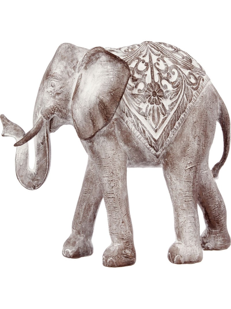 Statue d'éléphant décorative en résine Gris - Kiabi