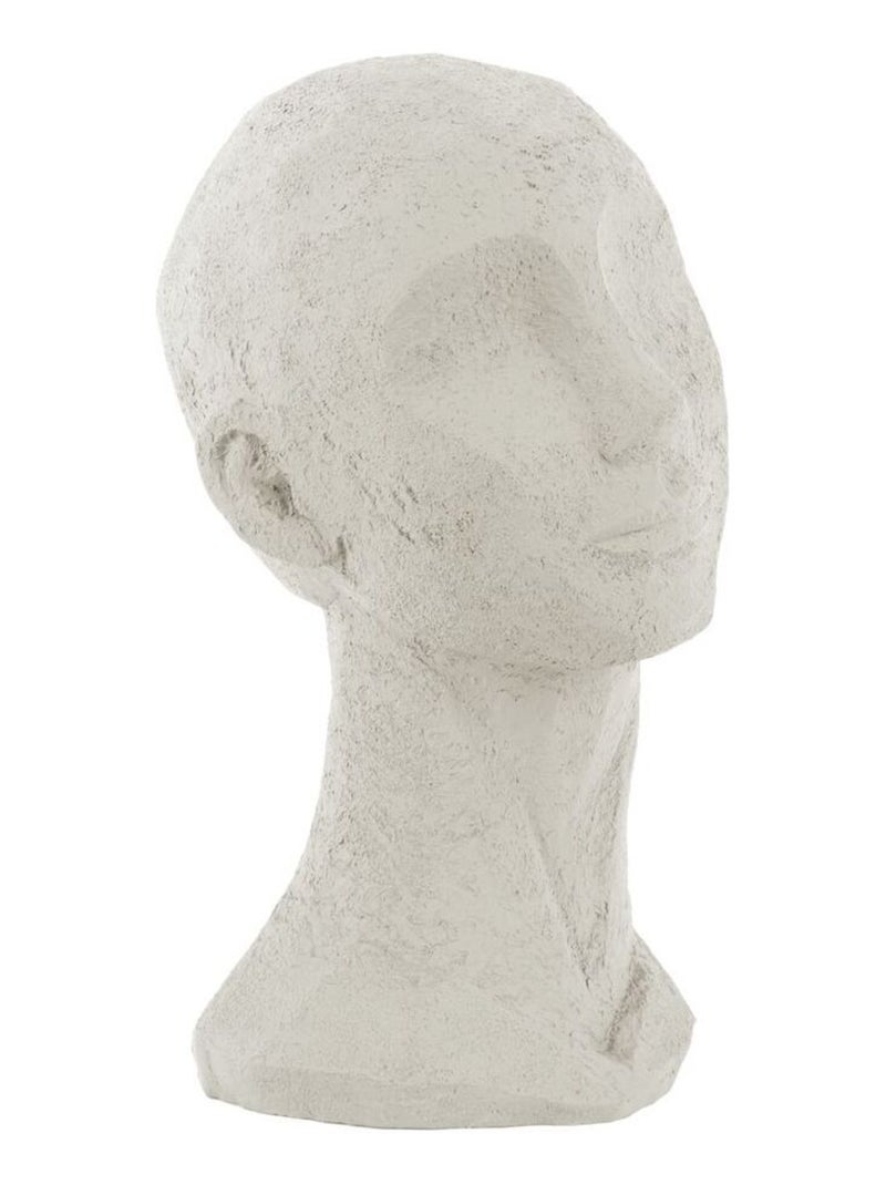 Statue en poly résine FACE ART Ivoire - Kiabi
