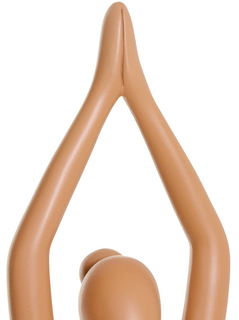 Statue femme yoga h38cm sien Jaune - Kiabi