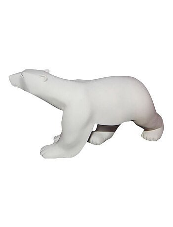 Statue l'ours blanc de François Pompon en résine blanche 18 cm