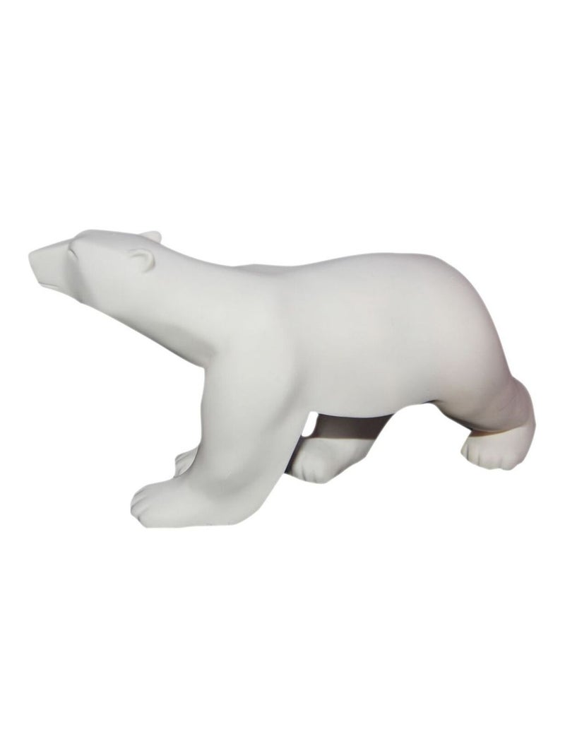 Statue l'ours blanc de François Pompon en résine blanche 18 cm Blanc - Kiabi