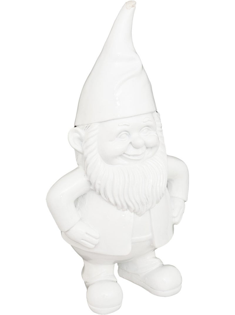 Statue nain de jardin déco extérieur Anao H30 cm résine Orange - Kiabi