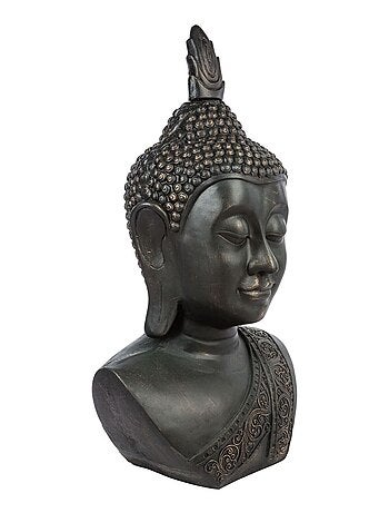 Statue Tête de Bouddha - H.1,13 m - Pierre
