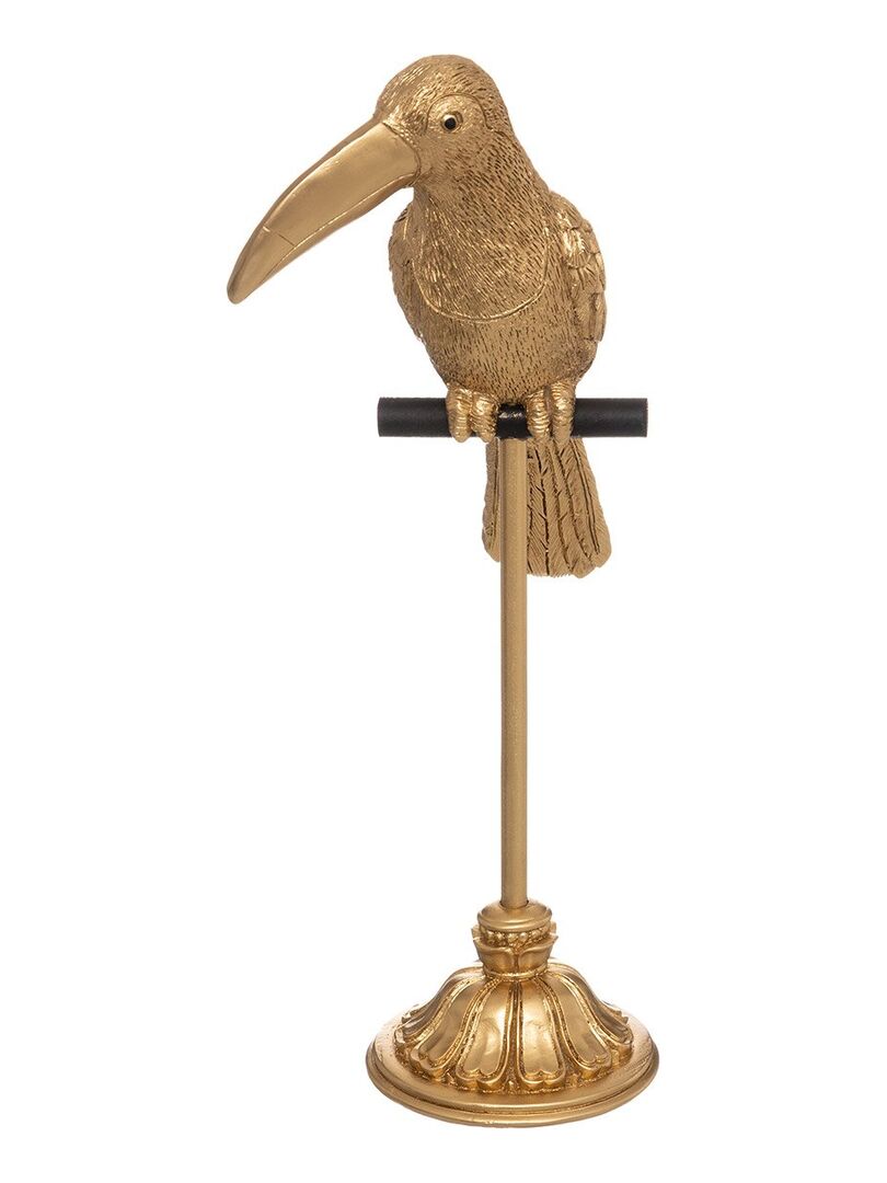 Statue toucan or H40 cm Doré/or - Kiabi