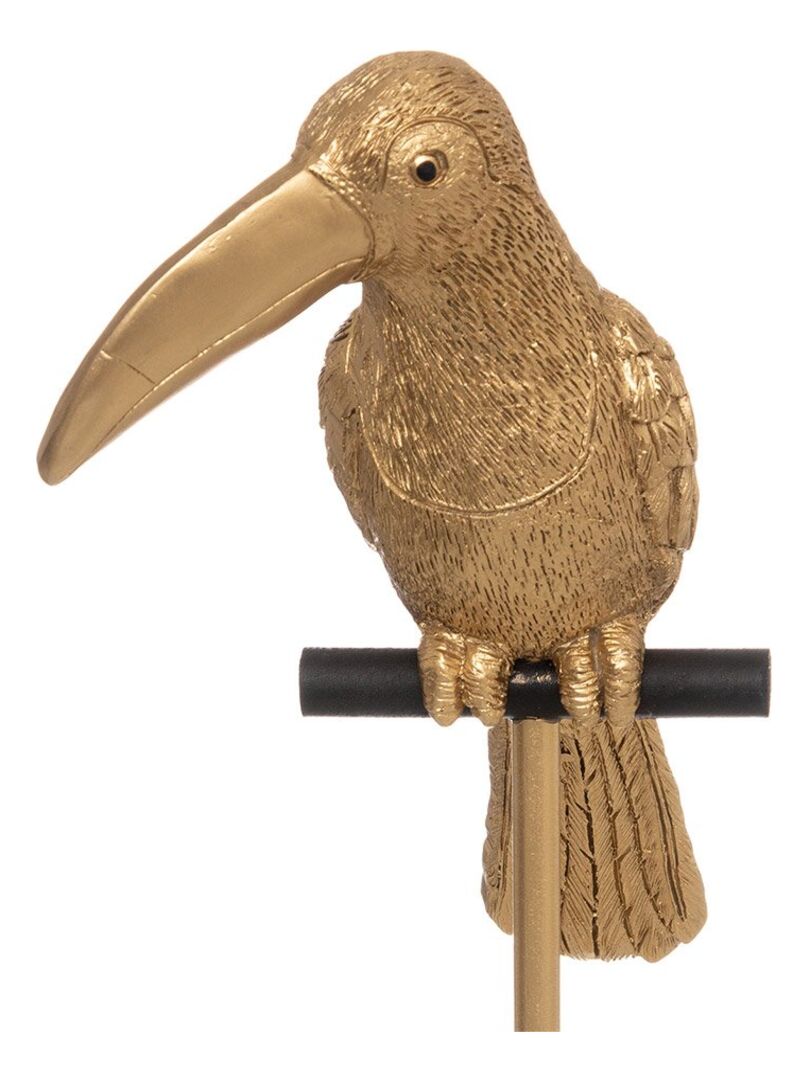 Statue toucan or H40 cm Doré/or - Kiabi