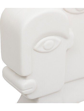 Statue visage stylisé en céramique soleya