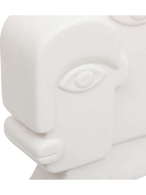 Statue visage stylisé en céramique soleya - Kiabi