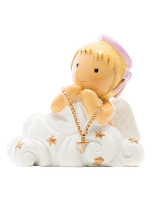 Statuette Ange-Gardien rose - Ange de baptême - Kiabi