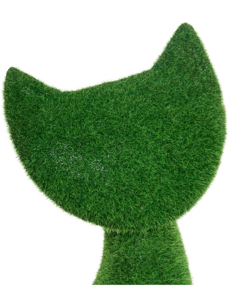Statuette chat H43,8cm gazon synthétique GRASS Vert - Kiabi