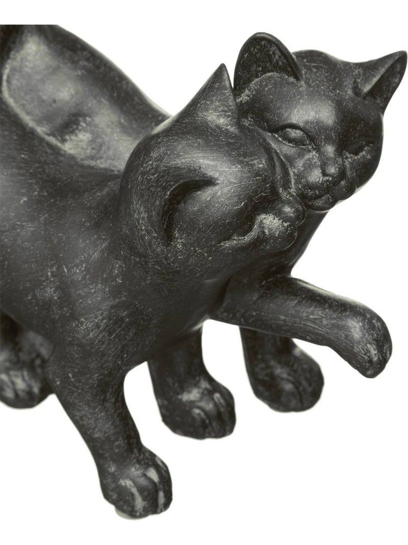 Statuette COUPLE CHATONS Marron - Kiabi