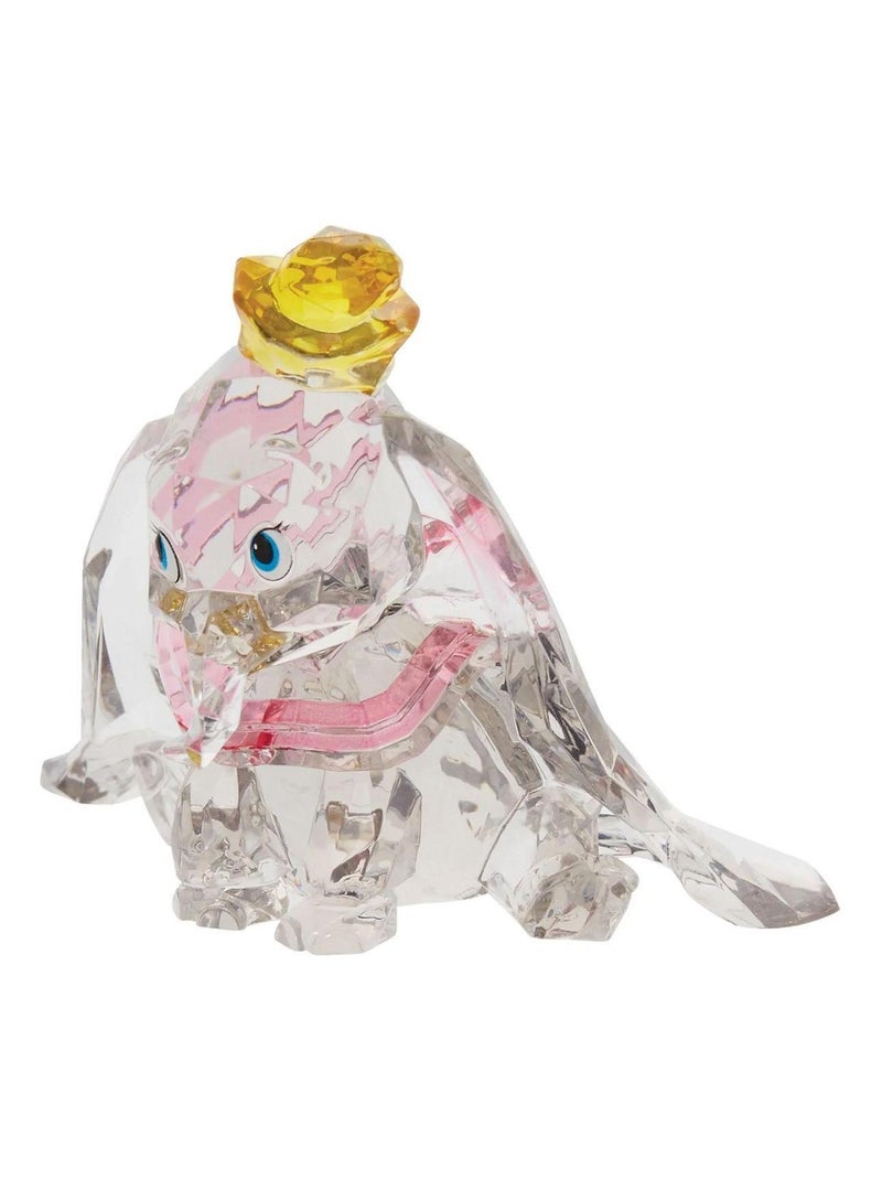 Statuette de collection Dumbo en acrylique facetté Transparent - Kiabi