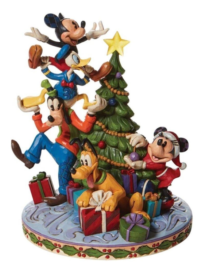 Statuette de Collection Goofy, Donald, Mickey, Minnie et Pluto Multicolore - Kiabi