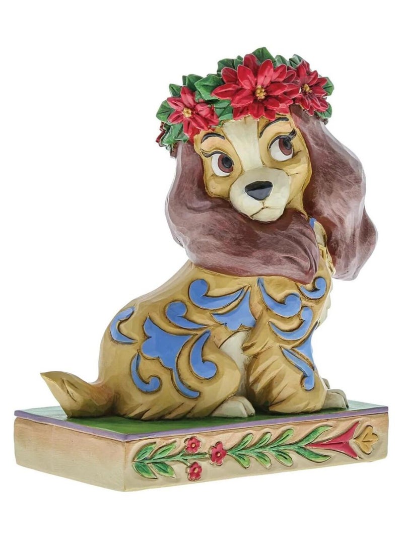 Statuette de collection Lady la Belle et le clochard Noël Multicolore - Kiabi