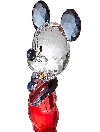 Statuette de collection Mickey Mouse en acrylique facetté