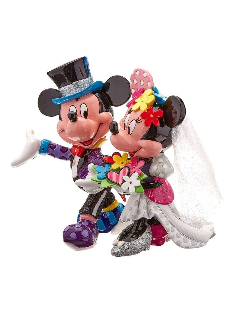 Statuette de Collection Minnie et Mickey Mariage By Britto Multicolore - Kiabi