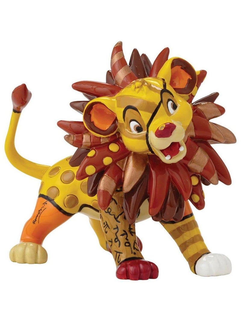 Statuette de collection Simba by Britto Jaune - Kiabi